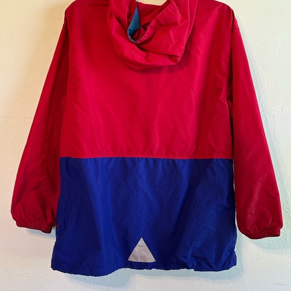 Vintage L.L. Bean Kid’s XL Red/Blue Tribal Design Zip Pullover Gorpcore Jacket - Picture 8 of 14